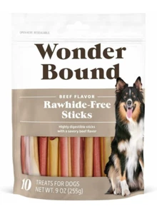 Wonder Bound Beef Flavor Dog Sticks - 10 Count - Rawhide-Free Dog - Picture 1 of 1
