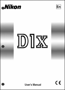 Nikon D1X User Manual Guide Instruction Operator Manual - Picture 1 of 1