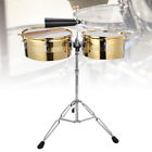 1Pc Big Timbale Drum 1Pc Small Timbale Drum With Cowbell Bracket Musical Xaa