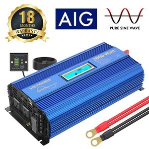Transistores de onda sinusoidal pura 2000 vatios 12V a 110V ~ 120V EE. UU. - Imagen 1 de 8