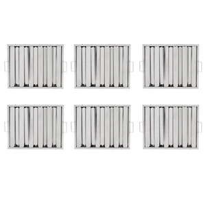 6PCS 19.5"x15.5" Stainless Steel Hood Grease Commercial Exhaust Filter Baffle - Picture 1 of 2