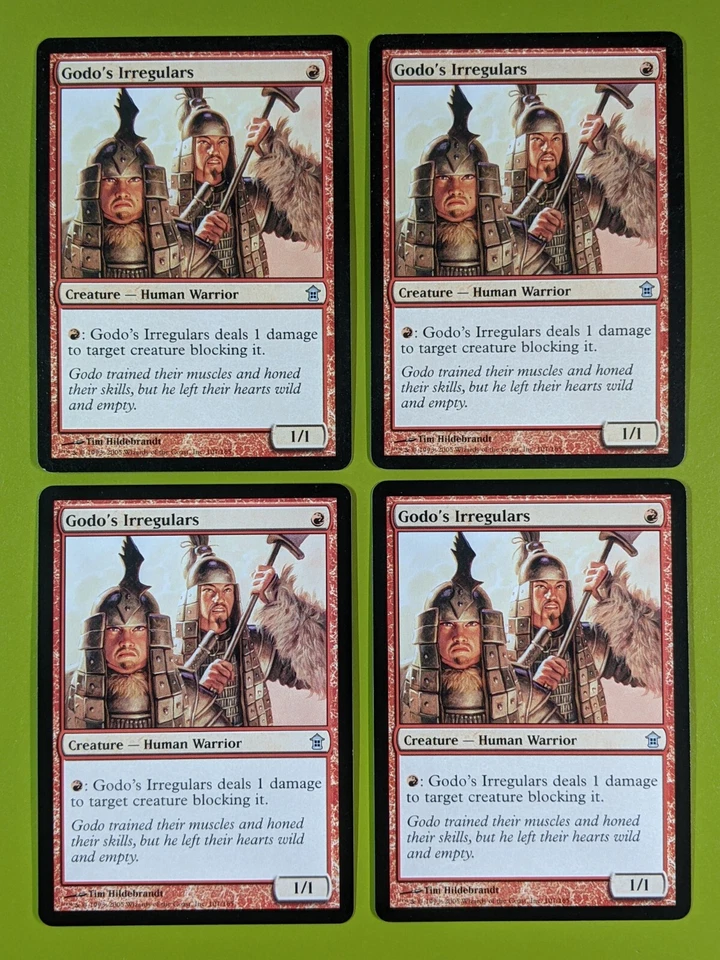 Godo's Irregulars x4 Saviors of Kamigawa 4x Playset Magic the Gathering MTG - Image 1 of 1