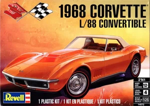 Revell 14572 1968 Chevy Corvette L/88 Convertible 2-n-1 Plastik Modellbausatz 1/25 - Bild 1 von 1