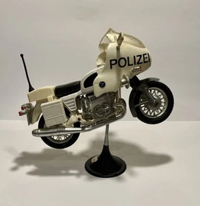 POLITOY BMW 750 POLIZE R75/5 POLICE R75 /5 VINTAGE Vintage MOTORCYCLE With Stand - Picture 1 of 19