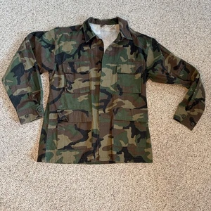 Propper Vtg U.S. Military Camo Shirt Men’s Medium Paintball Paint Splattered  - Picture 1 of 24