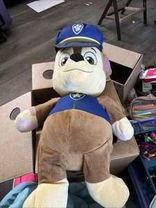 Nickelodeon Spinmaster Paw Patrol Plush Chase Large 22” Stuffed Animal - Picture 1 of 5