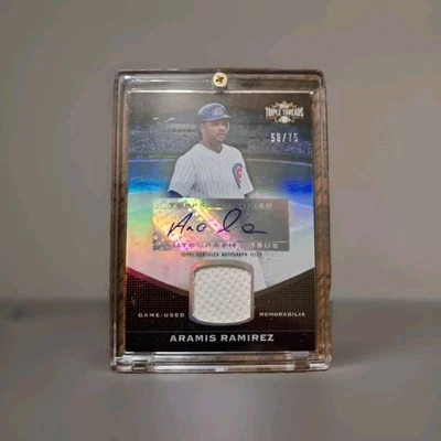 2011 Topps Triple Threads -Aramis Ramirez  Unity Autograph Relic  50/99 - Image 1 of 2