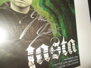 HATEBREED JAMEY JASTA SIGNED AUTOGRAPH ON MONSTERENERGY 8"X10" COLOR PROMO VGT - Picture 1 of 4