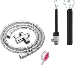 Shower Enema System,Douche Colonic Cleanse Kit,Bathroom Handheld 79Inch Stainle - Picture 1 of 12