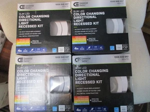 4PK Commerciale Electric 4 in. Selectable Slim LED Directional Recessed Light - Picture 1 of 9