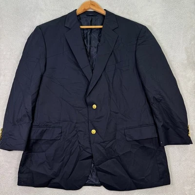 Blazer Brooks Brothers Madison Fit Azul Marino Lana Botones Dorados Para Hombres 46R Preppy Informal Foto 1 de 4
