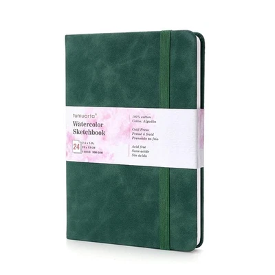 Watercolor Sketchbook 7.5x5 in 140LB 300GSM 100% Cotton Cold Press Paper - Image 1 of 4
