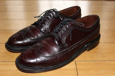 Zapatos de vestir Oxford punta de ala de cuero vintage Bostonian Crown Windsor 9.5 D Land Laster Foto 1 de 4