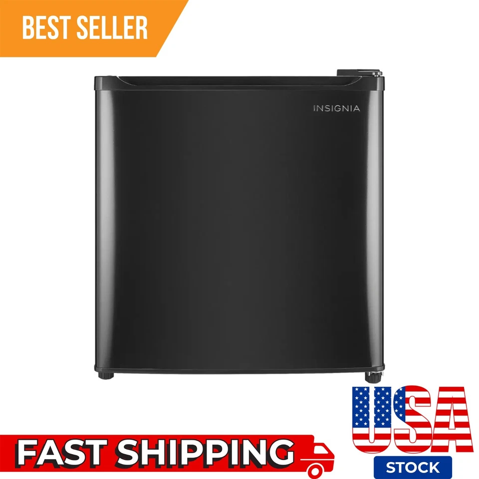 Insignia - 1.7 Cu. Ft. Mini Fridge with ENERGY STAR Certification - Black - Image 1 of 4