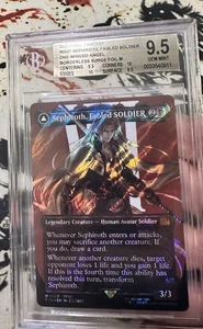 Magic The Gathering X Final Fantasy Sephiroth, Fabled Soldier #527 FIN SURGE FOIL BGS 9.5++ COMO NUEVO - Imagen 1 de 10