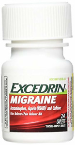 Excedrin Migraine for Migraine Relief Headache Pain Reliever - 24 Caplets