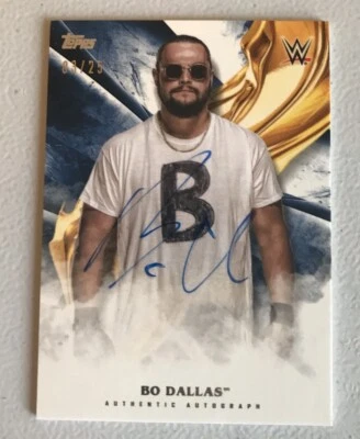 Bo Dallas Uncle Howdy WWE NXT 2019 Topps Undisputed Wrestling Autograph 3/25 - Image 1 of 2