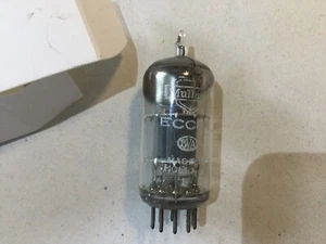 Seltene Mullard CV455 ECC81 Copenhagen graue Platten 'D' Getterventil TkP (KM74) - Bild 1 von 3