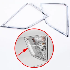 Chrome Fog Light Lamp Cover Trim For Mitsubishi Eclipse Cross 2018 2019-2021 - Picture 1 of 7