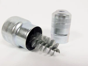 Cepillo limpiador de corrosión cable poste terminal batería coche Power Pro Craft manual también - Imagen 1 de 4