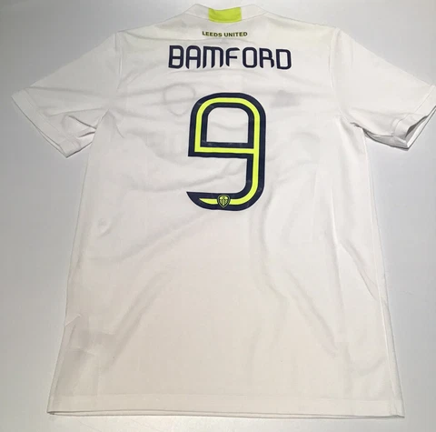 Leeds United Home Shirt White Adidas 2021/2022 Bamford #9 M-L-XL NWT Cover