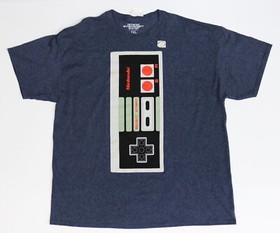 NES Controller Nintendo Video Games Men's Blue T-Shirt - Size 2XL