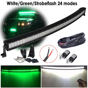 Curved Offroad Led Light Bar Spot Flood Combo for ATV 4X4WD Boat Hunting Fishing - Picture 1 of 18