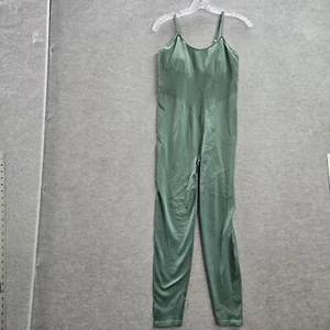 PINK Victoria's Secret Women Jumpsuit Medium Green Sleeveless Adjustable Straps - Picture 1 of 11