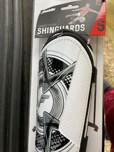 New FRANKLIN COMPETITION SHINGUARDS BLACK/WHITE Size Small Up To Height 5’3” - Picture 1 of 7