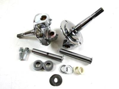 1928-48 Ford Steel Forged Spindles W/ King Pin Set Pair Chrome C20021C - Image 1 of 4