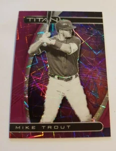 2021 Panini Chronicles - Mike Trout - Angels - Titan - Purple Velocity  - Bild 1 von 2