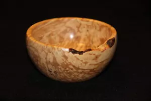 Spalted Silver Birch Bowl #65 13 x 6cm approx. wood trinket bowl new