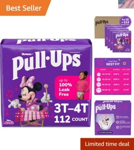 Potty Training Underwear for Girls 3T-4T with Refastenable Sides, 112 Count - Picture 1 of 11