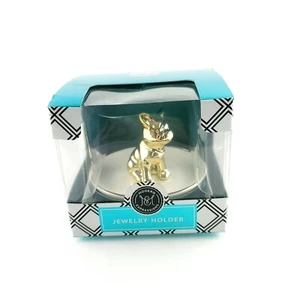 Modern Expression Schmuck Halter Hund Teller Halskette Display plattiert USA Verkäufer - Bild 1 von 11