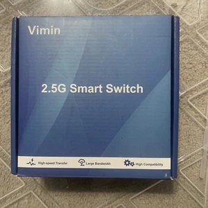 VIMIN 6 Port 2.5G Unmanaged Network Switch, 4X 2.5Gbase-T Ports, 2X 10G SFP, ... - Picture 1 of 1