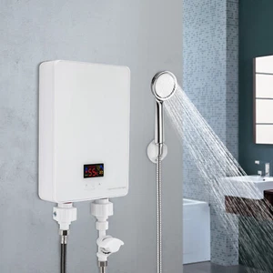 6000W Mini Electric Klein Durchlauferhitzer Bad Küche Instant Warmwasserbereiter - Bild 1 von 16