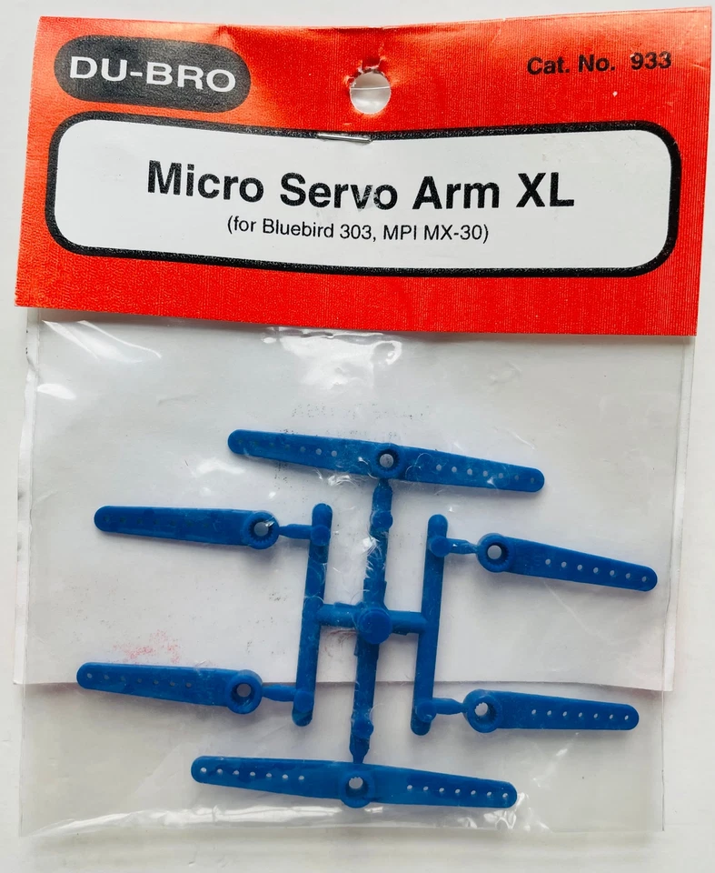 Синий рычаг микро сервопривода Du-Bro XL (для Bluebrid 303, MPI MX-30) #933 - Изображение 1 из 1