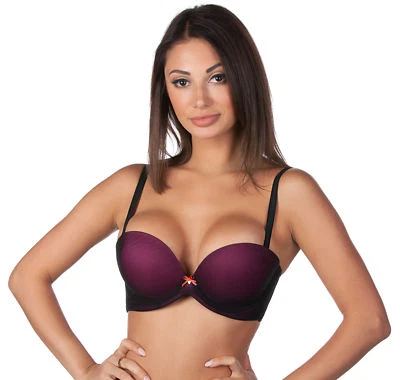 Panache Cleo Sujetador moldeado de malla sin tirantes con superposición de malla Neve para mujer 7460 Foto 1 de 4