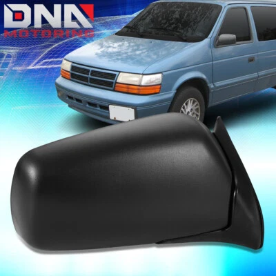 Espejo retrovisor lateral derecho manual para pasajero Plymouth Voyager Dodge Caravan 1991-1995 Foto 1 de 4