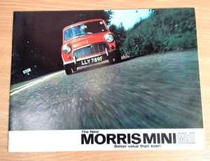 Folleto de ventas de póster desplegable Morris Mini MK 3 1967 #2456 - Imagen 1 de 5