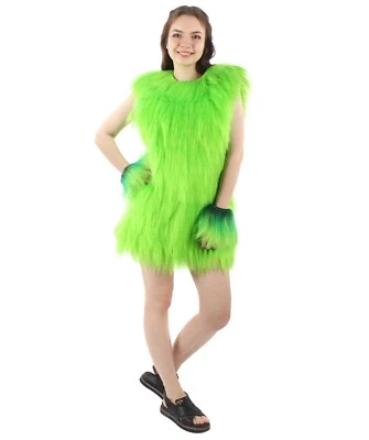 Costume da donna adulto peloso unisex scimmia leader militare resistenza verde HC-1605 - Immagine 1 di 4