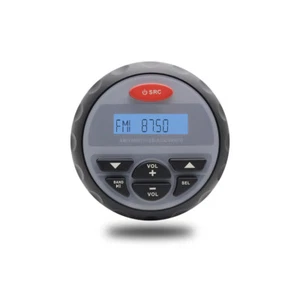Herdio 4"Marine Bluetooth Radio Stereo Receiver Waterproof AM/FM Boat ATV Player - Picture 1 of 11