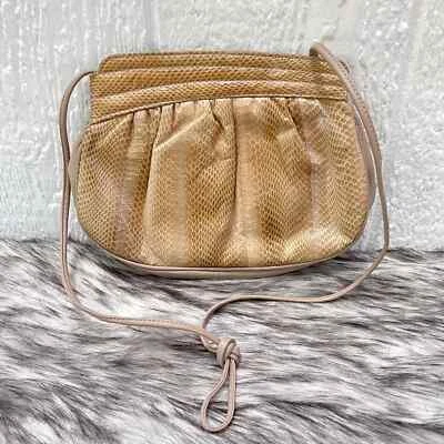 Bolso pequeño vintage de piel de serpiente topo de los 90 bandolera de hombro pitón Foto 1 de 4
