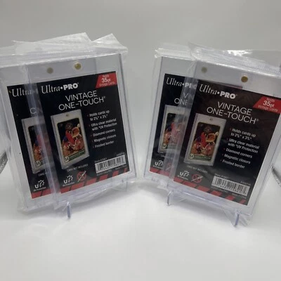 Ultra Pro VINTAGE One-Touch 35pt Point Magnetic Card Holder, lot of 4 - Image 1 of 3