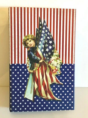 CAJA DE LIBROS DECORATIVOS AMERICANA 4 DE JULIO. "LET FREEDOM RING" HERMOSO! Foto 1 de 4