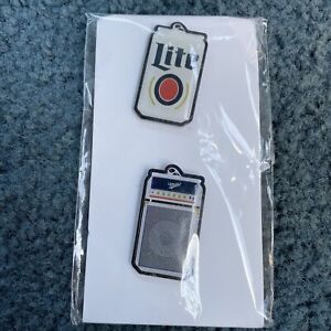 RARE MILLER LITE OFFICIAL BEER PINS CAN SPEAKER GUITAR AMP VERY HARD TO FIND NEW