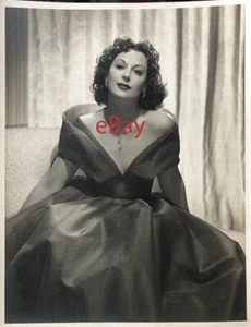 Vintage HEDY LAMARR sexy Lady Hollywood Portrait Deluxe DBL Gewicht 13x10 Foto - Bild 1 von 2
