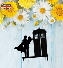 Doctor Who Tardis Wedding Cake Topper Keepsake Acrylic. 300