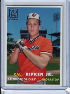 2021 Topps 70th Anniversary Celebration Cal Ripken Jr 1957 SP Through the Years