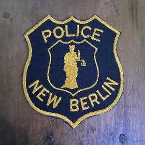 New Berlin Police (Wisconsin) 1st Issue Blue Background Shoulder Patch Sheriff - Picture 1 of 2